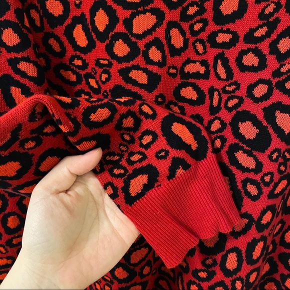 Kenzo Leopard Print Sweater Dress - Picture 6 of 8